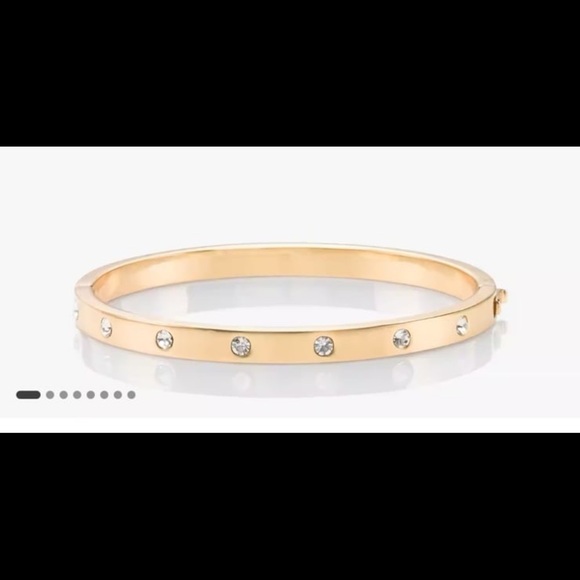Set In Stone Hinged Bangle from Kate spade like new - Picture 1 of 13